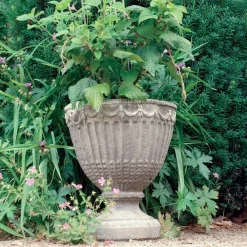 Statues & Sculptures Large|Round-Modena 28 Vase Stone Garden Planter