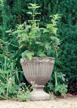 Statues & Sculptures Large|Round-Modena 28 Vase Stone Garden Planter