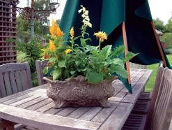 Statues & Sculptures Large|Round-Modena 26 Vase Stone Garden Planter