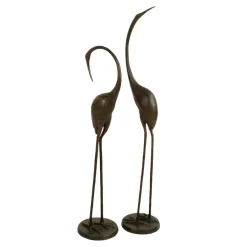 Statues & Sculptures Cranes-Modern Cranes Bronze Metal Garden Ornaments