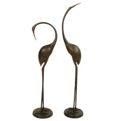 Statues & Sculptures Cranes-Modern Cranes Bronze Metal Garden Ornaments