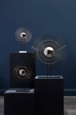 Statues & Sculptures Table Top|Abstract-Moonburst 51cm Metal Indoor Sculpture