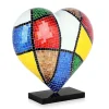 Statues & Sculptures Table Top|Pop Art-Mosaic Heart v2 46cm Pop Art Resin Indoor Sculpture