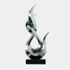 Statues & Sculptures Table Top|Floor Standing-Nexus Ignite 93cm Silver Metal Indoor Sculpture v1
