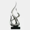 Statues & Sculptures Table Top|Floor Standing-Nexus Ignite 91cm Silver Metal Indoor Sculpture v3