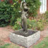 Statues & Sculptures Water Features-Nicole Fountain Stone Garden Water Feature