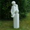 Statues & Sculptures Modern-Nude Melina on Column Marble Garden Statue