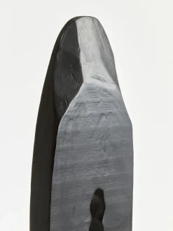 Statues & Sculptures Table Top|Abstract-Obsidian Essence 70cm Black Wood Indoor Sculpture