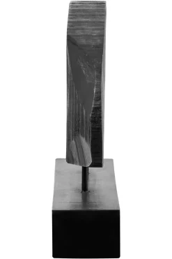 Statues & Sculptures Table Top|Abstract-Obsidian Essence 32cm Black Wood Indoor Sculpture