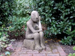 Statues & Sculptures Modern-Oliver Modern Stone Garden Statue