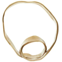 Statues & Sculptures Table Top|Abstract-Orbique 42cm Gold Metal Indoor Sculpture