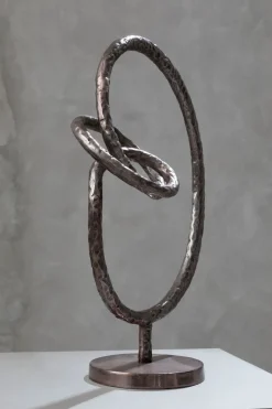 Statues & Sculptures Table Top|Abstract-Orbitus 52cm Bronze Metal Indoor Sculpture