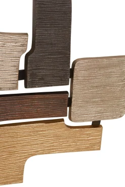 Statues & Sculptures Wall Art|Abstract-Organic Grid 40cm Metal Wall Sculpture