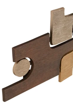 Statues & Sculptures Wall Art|Abstract-Organic Grid 40cm Metal Wall Sculpture