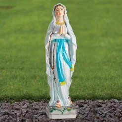 Statues & Sculptures Virgin Mary-Our Lady of Lourdes 58cm Marble Resin Garden Statue