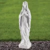 Statues & Sculptures Virgin Mary-Our Lady of Lourdes 31cm Marble Resin Garden Statue