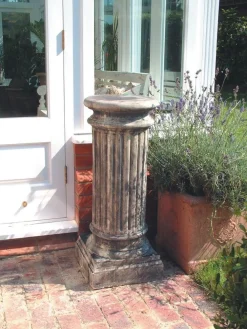 Statues & Sculptures Plinths & Pedestals-Oxford Column Stone Garden Pedestal