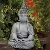 Statues & Sculptures Buddha-Pearl Hat Thai Stone Buddha Garden Ornament