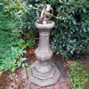 Statues & Sculptures Armillary Sundials-Pedestal Armillary 114cm Stone Garden Sundial