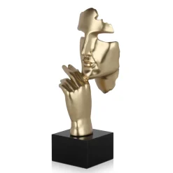 Statues & Sculptures Figurative|Table Top-Phantom Diva 45cm Gold Resin Indoor Sculpture