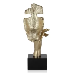 Statues & Sculptures Figurative|Table Top-Phantom Diva 45cm Gold Resin Indoor Sculpture