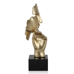 Statues & Sculptures Figurative|Table Top-Phantom Diva 45cm Gold Resin Indoor Sculpture