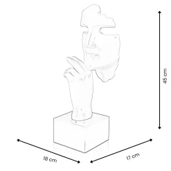 Statues & Sculptures Figurative|Table Top-Phantom Diva 45cm Red Resin Indoor Sculpture