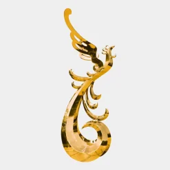 Statues & Sculptures Contemporary|Contemporary-Phoenix Rising 212cm Gold Metal Garden Sculpture