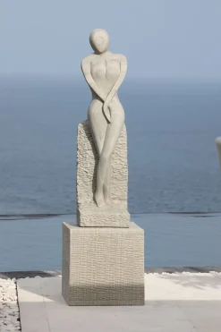Statues & Sculptures Contemporary-Placidity Contemporary Stone Garden Sculpture