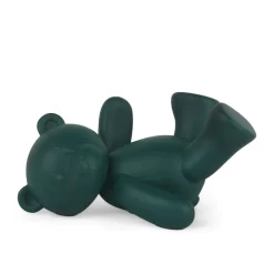 Statues & Sculptures Table Top|Animals-Playful Bear 15cm Green Resin Indoor Sculpture