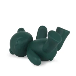 Statues & Sculptures Table Top|Animals-Playful Bear 15cm Green Resin Indoor Sculpture