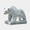 Statues & Sculptures Wildlife|Contemporary-Polar Bear 65cm White Marble Garden Statue v2