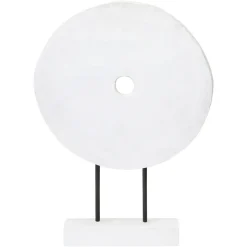 Statues & Sculptures Table Top|Abstract-Polar Perfection 43cm White Wood Indoor Sculpture