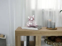 Statues & Sculptures Table Top|Low Poly-Polygon Bear 20cm Pink Resin Indoor Sculpture