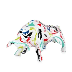 Statues & Sculptures Table Top|Low Poly-Polygon Bull 25cm Abstract Resin Indoor Sculpture