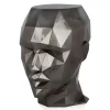 Statues & Sculptures Low Poly|Contemporary-Polygon Female Head 55cm Anthracite Side Table Sculpture