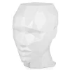 Statues & Sculptures Low Poly|Contemporary-Polygon Female Head 55cm White Side Table Sculpture