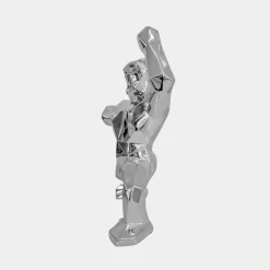 Statues & Sculptures Table Top|Floor Standing-Polygon Gorilla 50cm Chrome Resin Indoor Sculpture