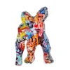 Statues & Sculptures Table Top|Graffiti-Polygon Gorilla 30cm Graffiti Resin Indoor Sculpture