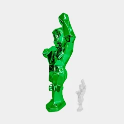 Statues & Sculptures Floor Standing|Animals-Polygon Gorilla 135cm Green Resin Indoor Sculpture