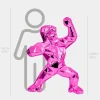 Statues & Sculptures Floor Standing|Animals-Polygon Gorilla 135cm Pink Resin Indoor Sculpture