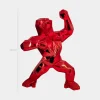 Statues & Sculptures Table Top|Floor Standing-Polygon Gorilla 50cm Red Resin Indoor Sculpture