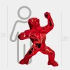 Statues & Sculptures Floor Standing|Animals-Polygon Gorilla 135cm Red Resin Indoor Sculpture