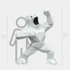 Statues & Sculptures Giant|Floor Standing-Polygon Gorilla 165cm White Resin Indoor Sculpture