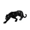 Statues & Sculptures Table Top|Low Poly-Polygon Panther 14cm Black Resin Indoor Sculpture