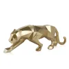 Statues & Sculptures Table Top|Floor Standing-Polygon Panther 31cm Gold Resin Indoor Sculpture