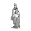 Statues & Sculptures Table Top|Low Poly-Polygon Penguin 50cm Silver Resin Indoor Sculpture