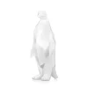 Statues & Sculptures Table Top|Low Poly-Polygon Penguin 50cm White Resin Indoor Sculpture