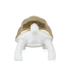 Statues & Sculptures Table Top|Low Poly-Polygon Turtle 21cm Gold Resin Indoor Sculpture