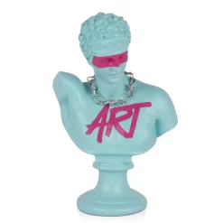 Statues & Sculptures Figurative|Table Top-Pop Art Titan 35cm Blu Blue Resin Indoor Sculpture